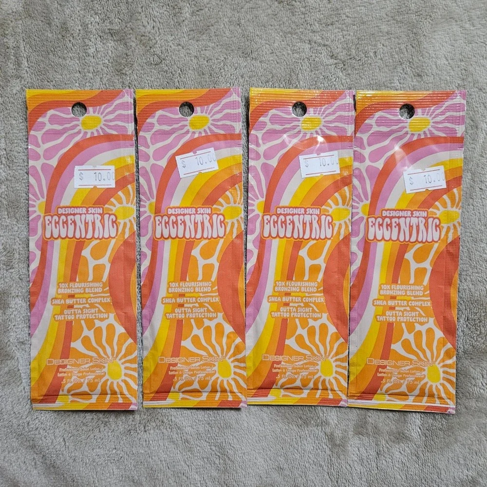 Designer Skin Eccentric 10X Bronzing Blend Tattoo Protection Lotion Lot of 4